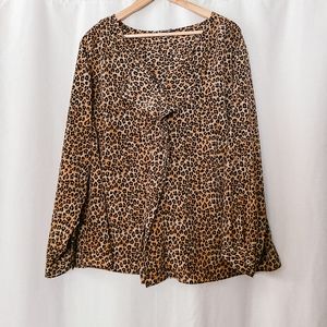 Leopard Print Blouse